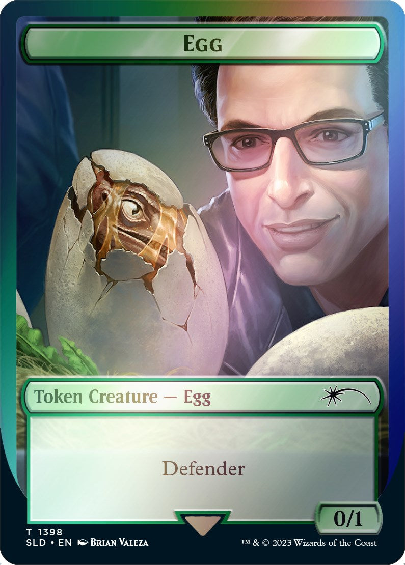 Egg Token (Rainbow Foil) [Secret Lair Drop Series] | Kessel Run Games Inc. 