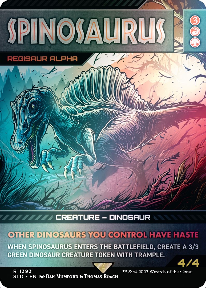 Spinosaurus - Regisaur Alpha (Rainbow Foil) [Secret Lair Drop Series] | Kessel Run Games Inc. 