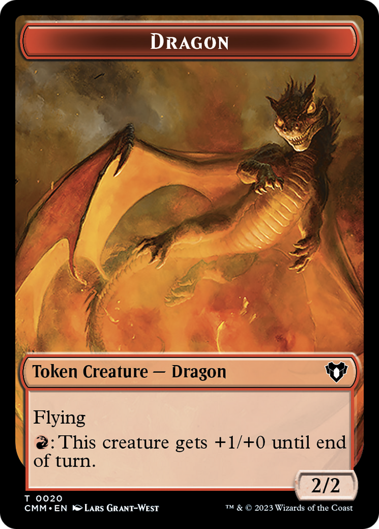 Dragon Token (20) [Commander Masters Tokens] | Kessel Run Games Inc. 