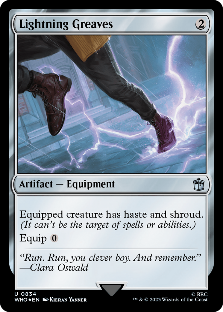 Lightning Greaves (Surge Foil) [Doctor Who] | Kessel Run Games Inc. 