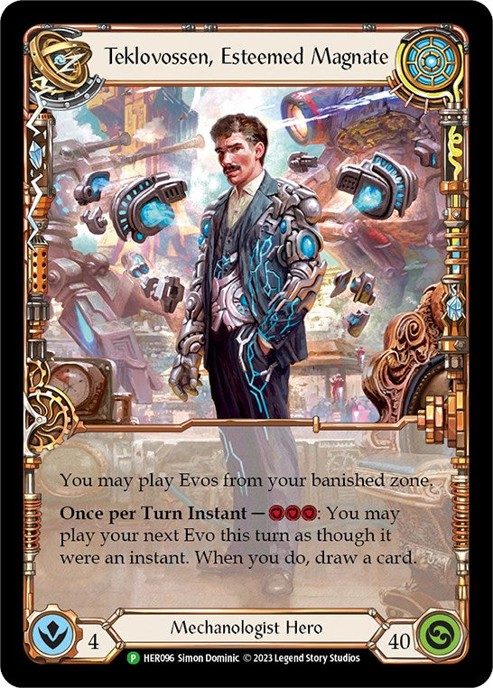 Teklovossen, Esteemed Magnate [HER096] (Promo)  Rainbow Foil | Kessel Run Games Inc. 