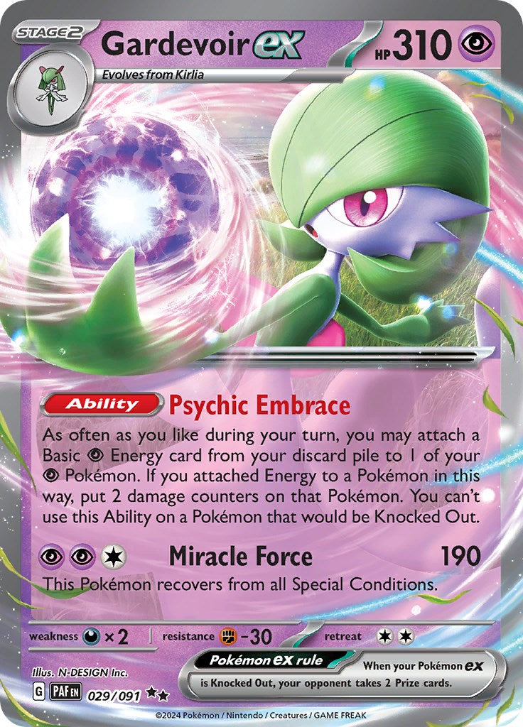 Gardevoir ex (029/091) [Scarlet & Violet: Paldean Fates] | Kessel Run Games Inc. 