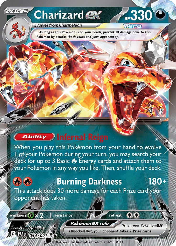 Charizard ex (054/091) [Scarlet & Violet: Paldean Fates] | Kessel Run Games Inc. 