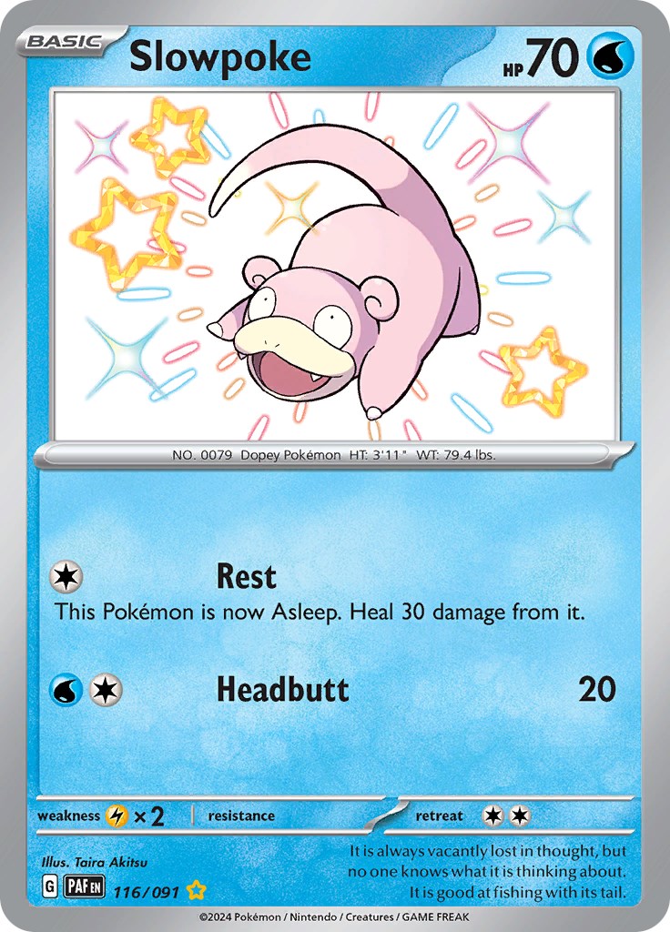 Slowpoke (116/091) [Scarlet & Violet: Paldean Fates] | Kessel Run Games Inc. 