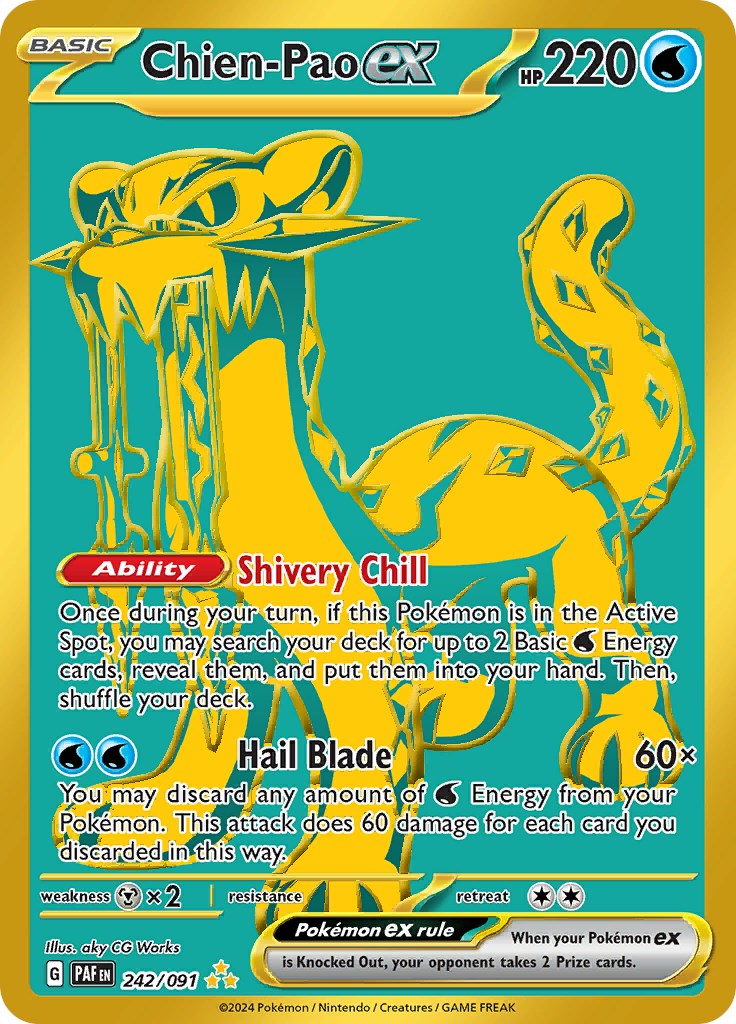 Chien-Pao ex (242/091) [Scarlet & Violet: Paldean Fates] | Kessel Run Games Inc. 