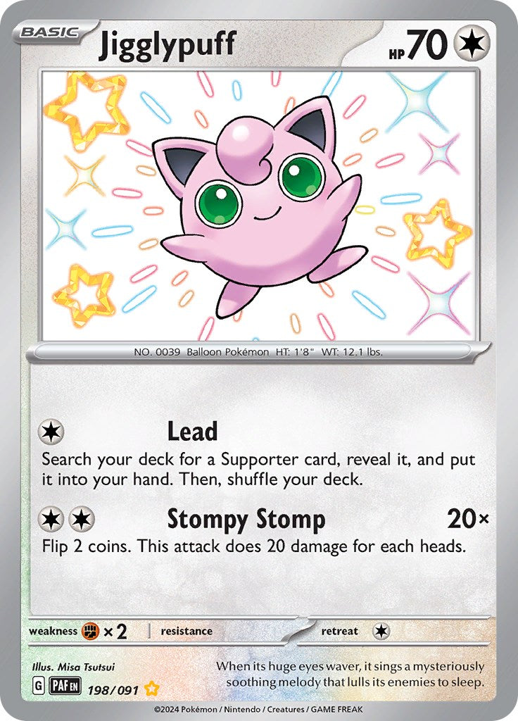 Jigglypuff (198/091) [Scarlet & Violet: Paldean Fates] | Kessel Run Games Inc. 