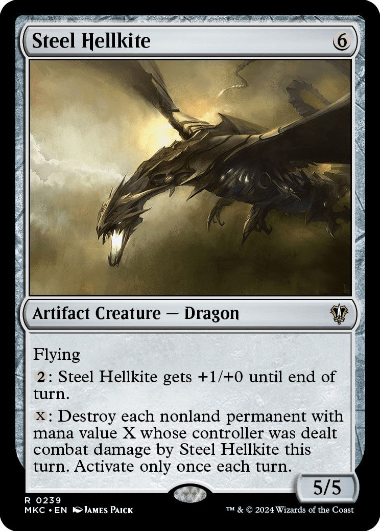 Steel Hellkite [Murders at Karlov Manor Commander] | Kessel Run Games Inc. 