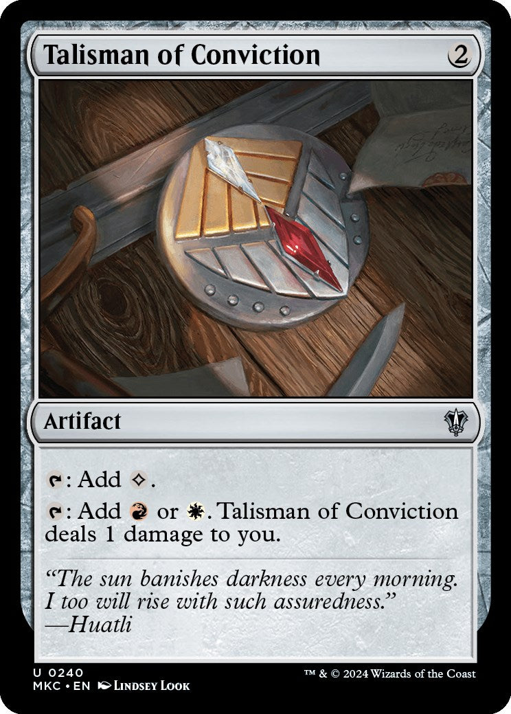 Talisman of Conviction [Murders at Karlov Manor Commander] | Kessel Run Games Inc. 