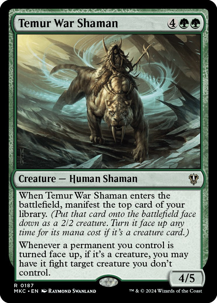 Temur War Shaman [Murders at Karlov Manor Commander] | Kessel Run Games Inc. 