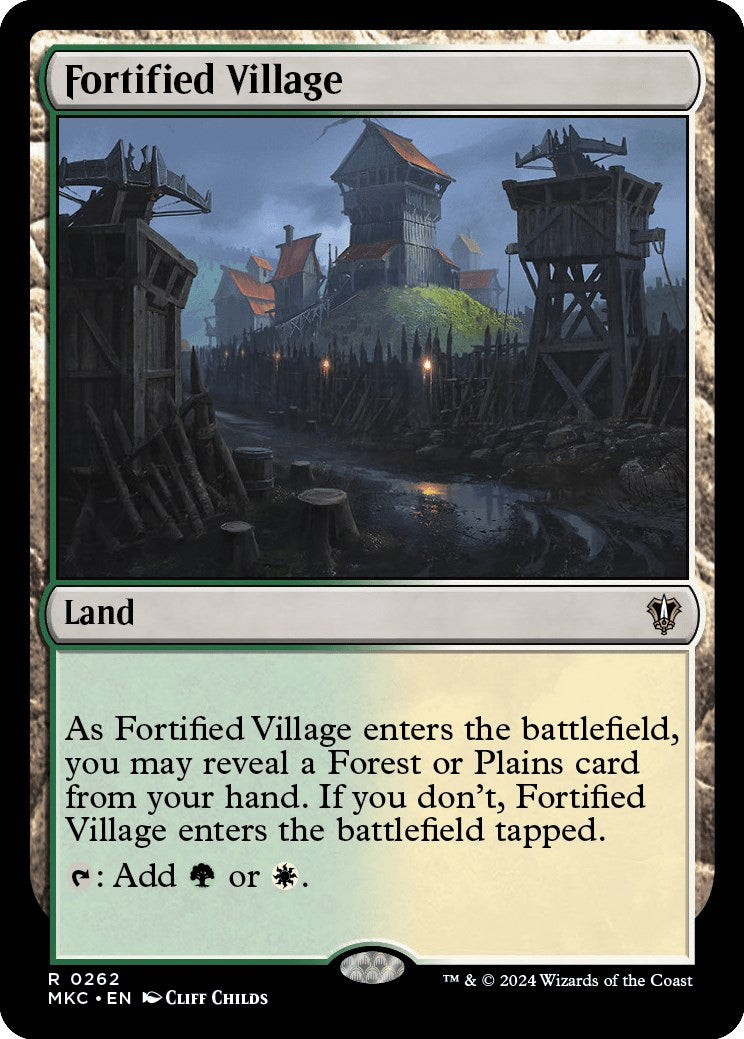 Fortified Village [Murders at Karlov Manor Commander] | Kessel Run Games Inc. 