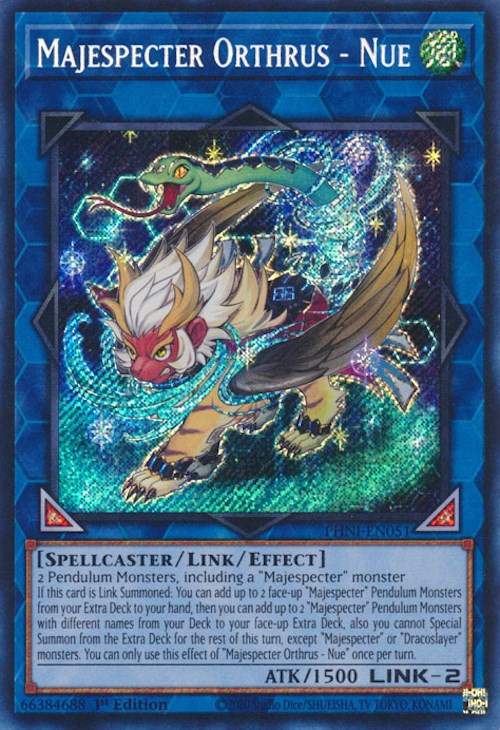 Majespecter Orthrus - Nue [PHNI-EN051] Secret Rare | Kessel Run Games Inc. 