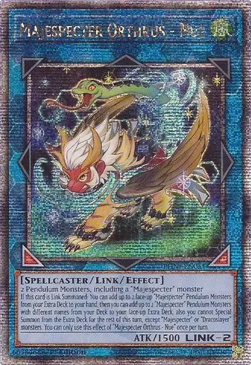 Majespecter Orthrus - Nue [PHNI-EN051] Quarter Century Secret Rare | Kessel Run Games Inc. 