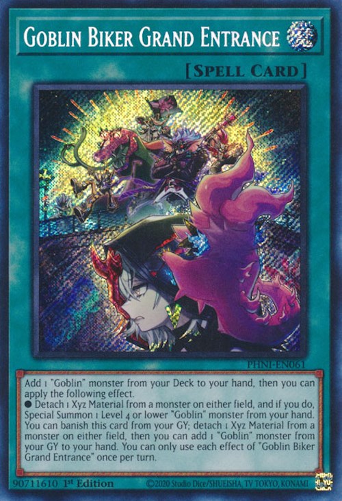 Goblin Biker Grand Entrance [PHNI-EN061] Secret Rare | Kessel Run Games Inc. 