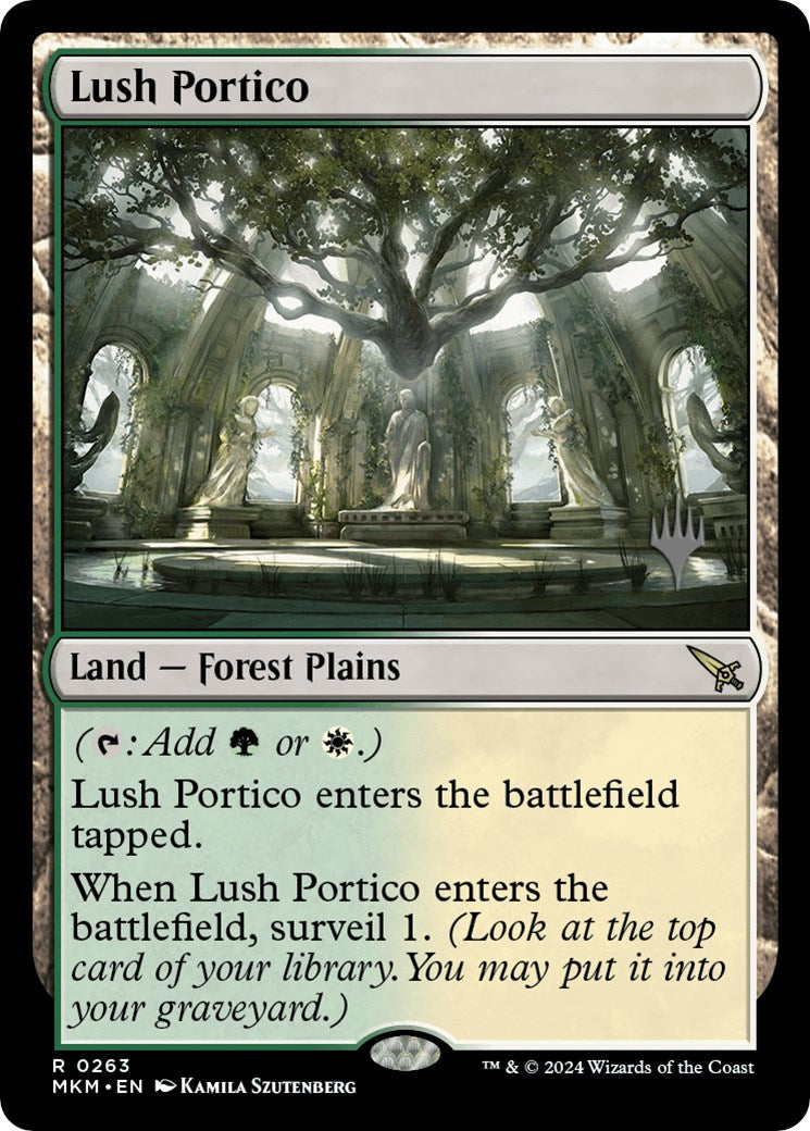 Lush Portico (Promo Pack) [Murders at Karlov Manor Promos] | Kessel Run Games Inc. 