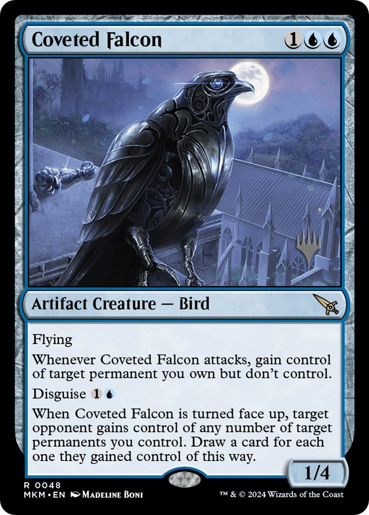 Coveted Falcon (Promo Pack) [Murders at Karlov Manor Promos] | Kessel Run Games Inc. 