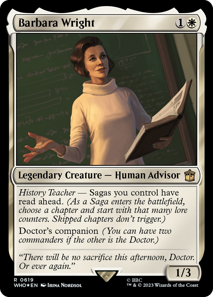 Barbara Wright (Surge Foil) [Doctor Who] | Kessel Run Games Inc. 