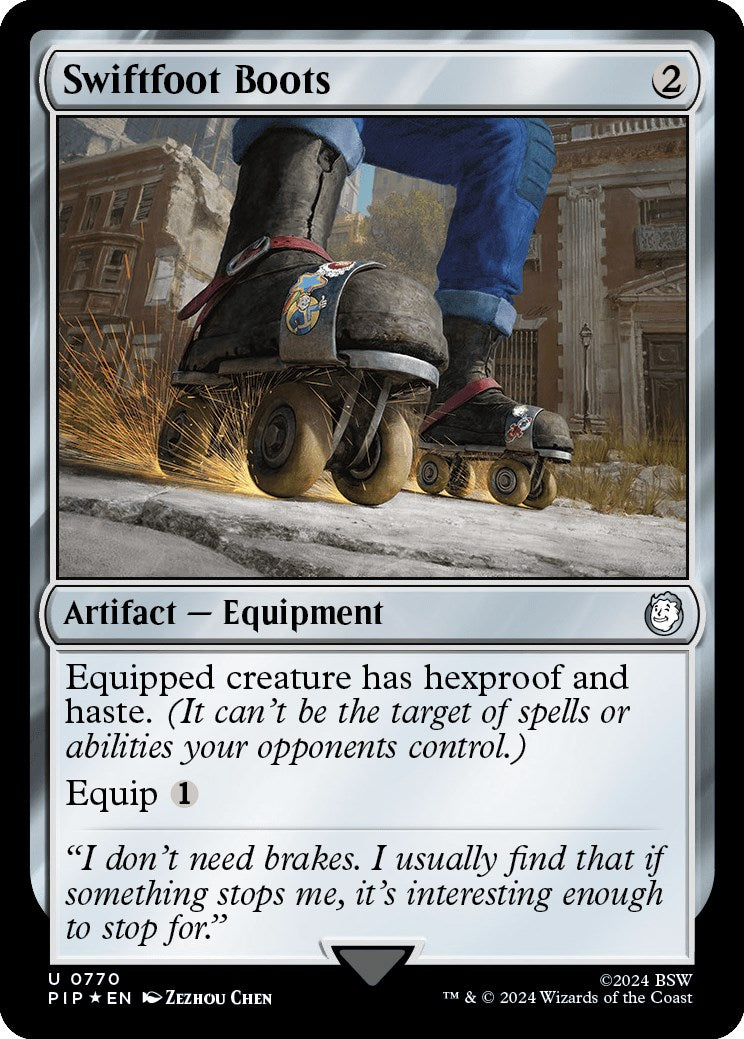 Swiftfoot Boots (Surge Foil) [Fallout] | Kessel Run Games Inc. 