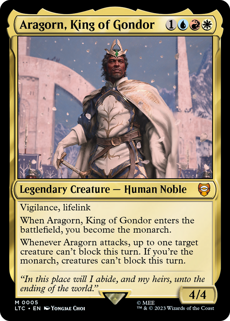 Aragorn, King of Gondor [The Lord of the Rings: Tales of Middle-Earth Commander] | Kessel Run Games Inc. 