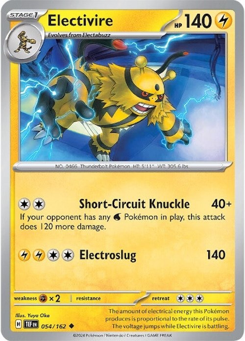 Electivire (054/162) [Scarlet & Violet: Temporal Forces] | Kessel Run Games Inc. 