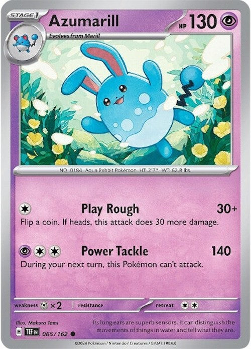 Azumarill (065/162) [Scarlet & Violet: Temporal Forces] | Kessel Run Games Inc. 