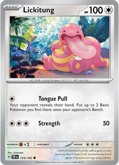 Lickitung (124/162) [Scarlet & Violet: Temporal Forces] | Kessel Run Games Inc. 