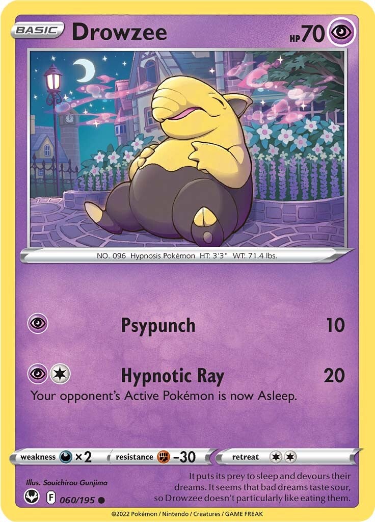 Drowzee (060/195) [Sword & Shield: Silver Tempest] | Kessel Run Games Inc. 