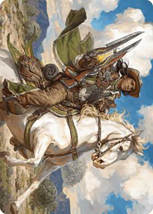 Wylie Duke, Atiin Hero Art Card [Outlaws of Thunder Junction Art Series] | Kessel Run Games Inc. 