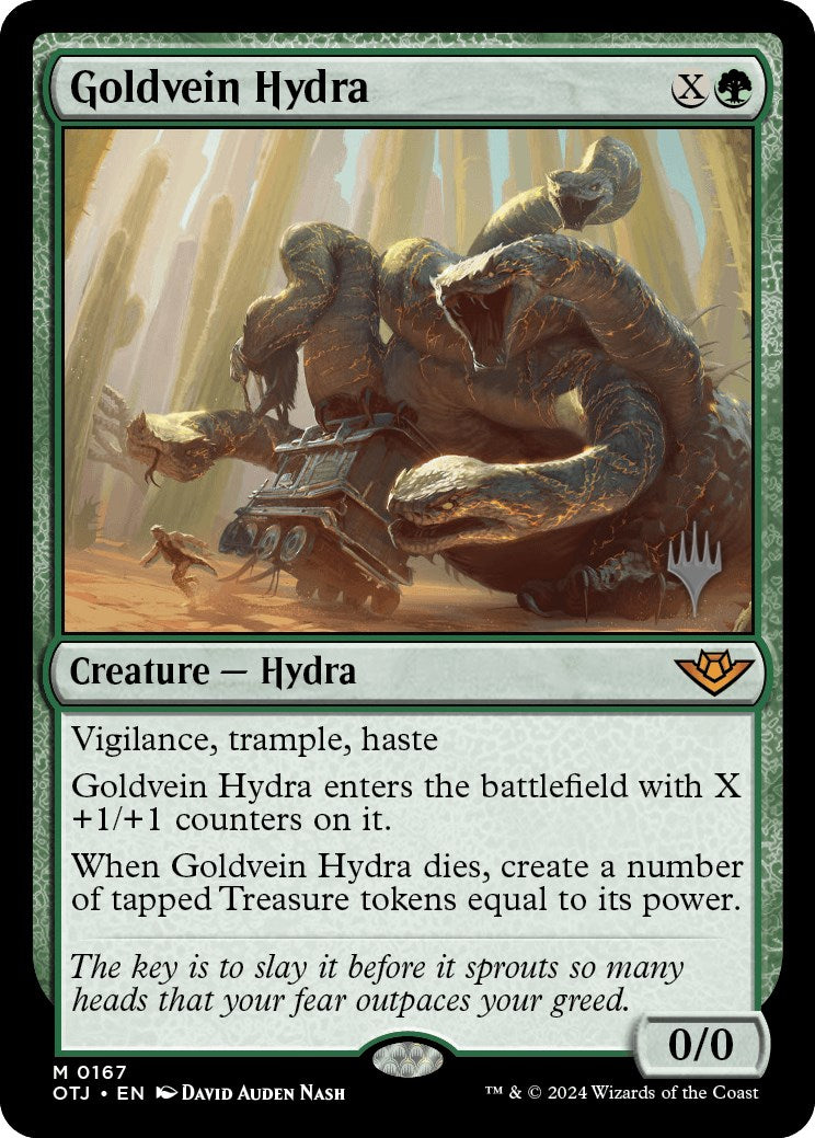 Goldvein Hydra (Promo Pack) [Outlaws of Thunder Junction Promos] | Kessel Run Games Inc. 