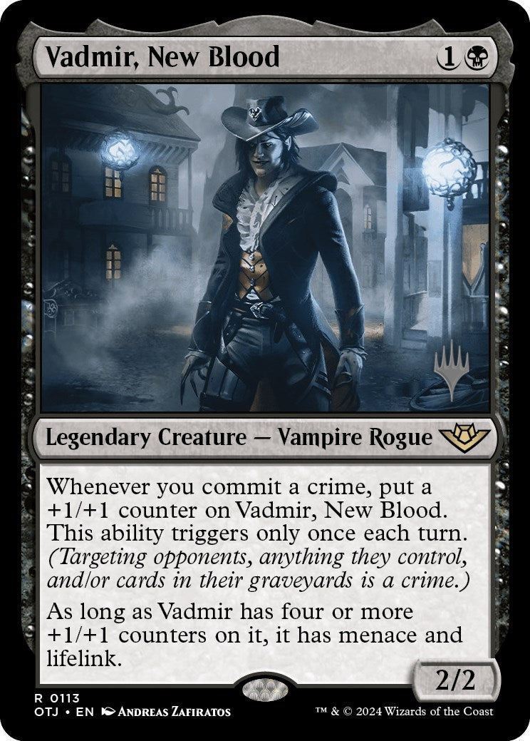 Vadmir, New Blood (Promo Pack) [Outlaws of Thunder Junction Promos] | Kessel Run Games Inc. 
