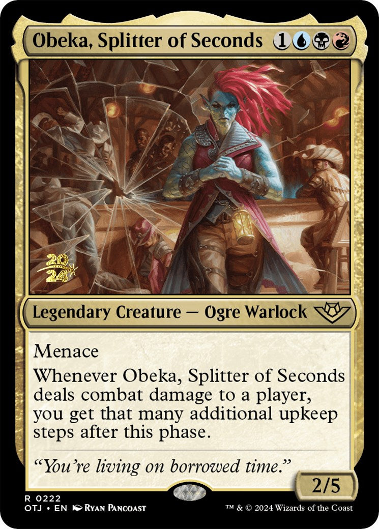 Obeka, Splitter of Seconds [Outlaws of Thunder Junction Prerelease Promos] | Kessel Run Games Inc. 