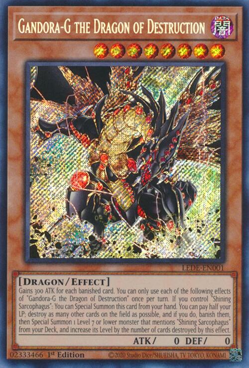 Gandora-G the Dragon of Destruction [LEDE-EN001] Secret Rare | Kessel Run Games Inc. 