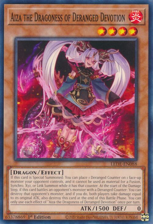 Aiza the Dragoness of Deranged Devotion [LEDE-EN088] Common | Kessel Run Games Inc. 