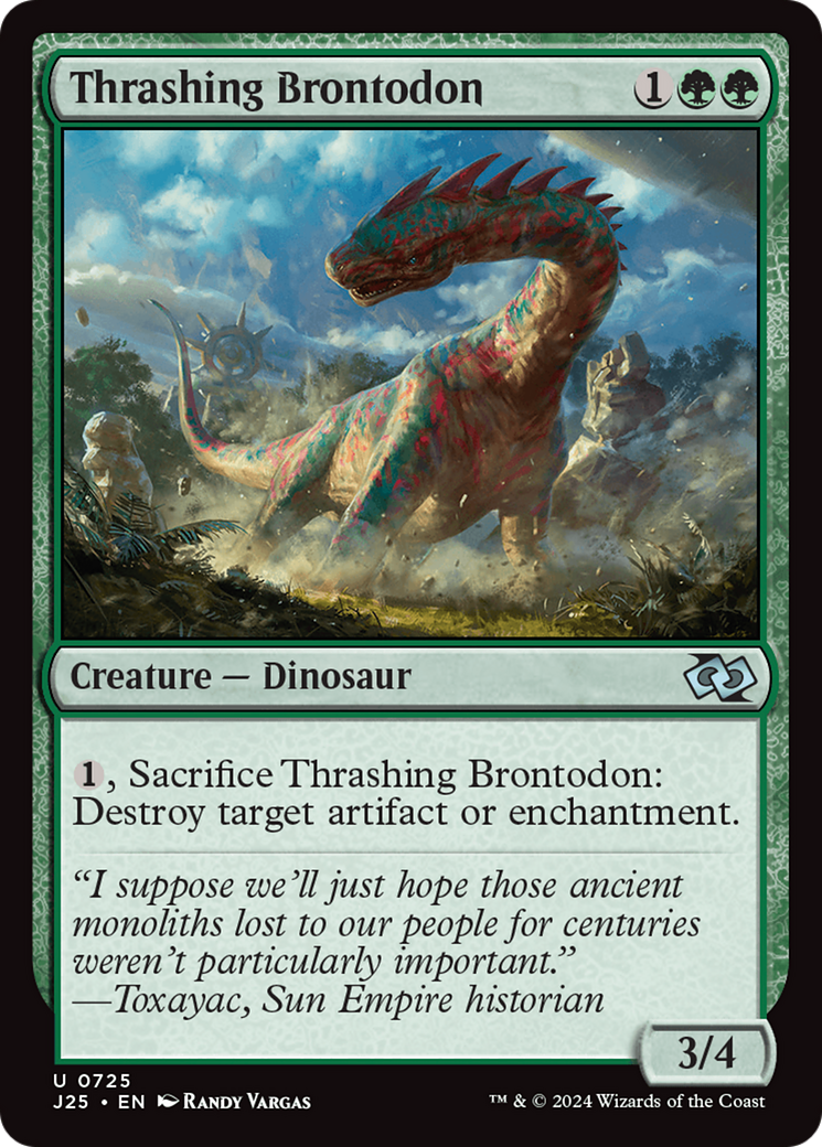 Thrashing Brontodon [Foundations Jumpstart] | Kessel Run Games Inc. 