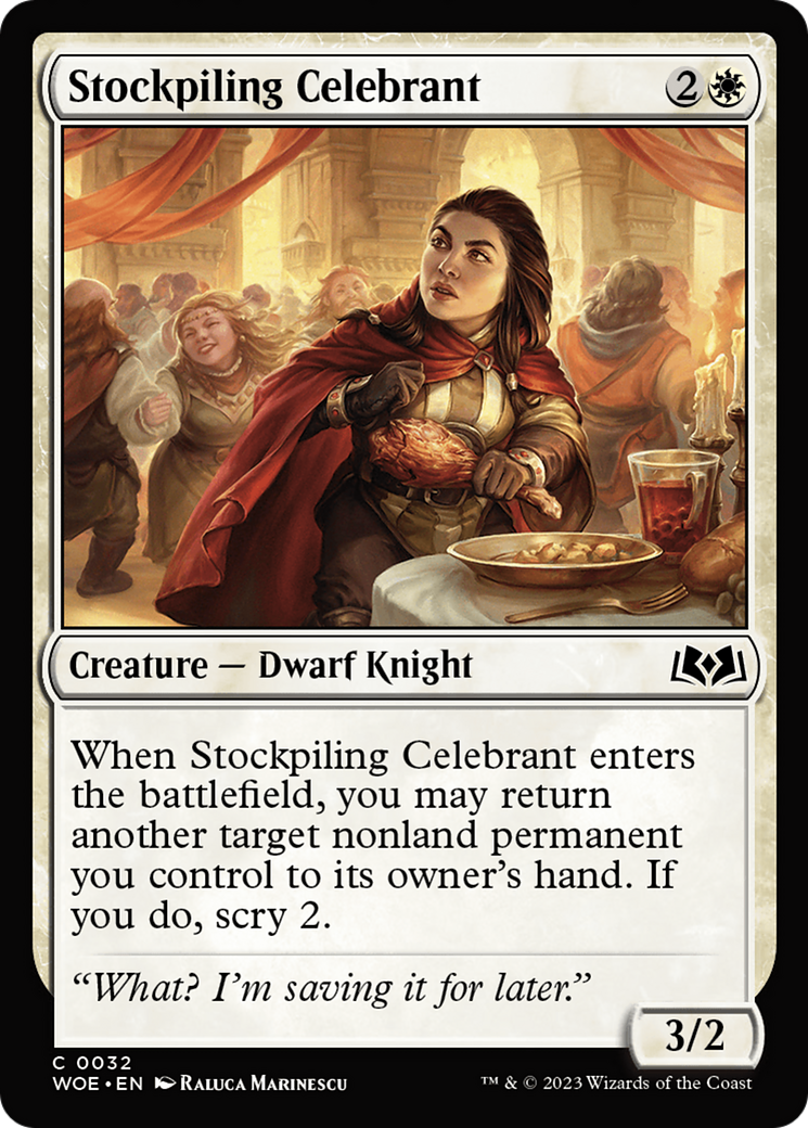 Stockpiling Celebrant [Wilds of Eldraine] | Kessel Run Games Inc. 