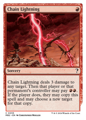 Chain Lightning (White Border) [Mystery Booster 2] | Kessel Run Games Inc. 