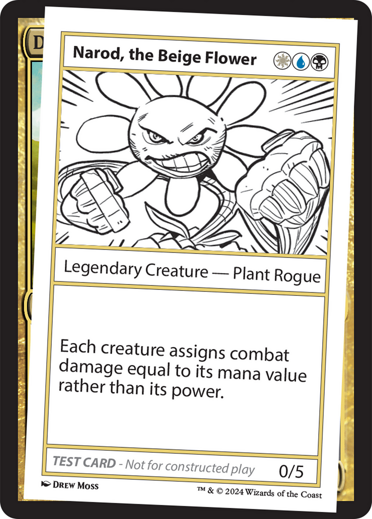 Narod, the Beige Flower [Mystery Booster 2 Playtest Cards] | Kessel Run Games Inc. 