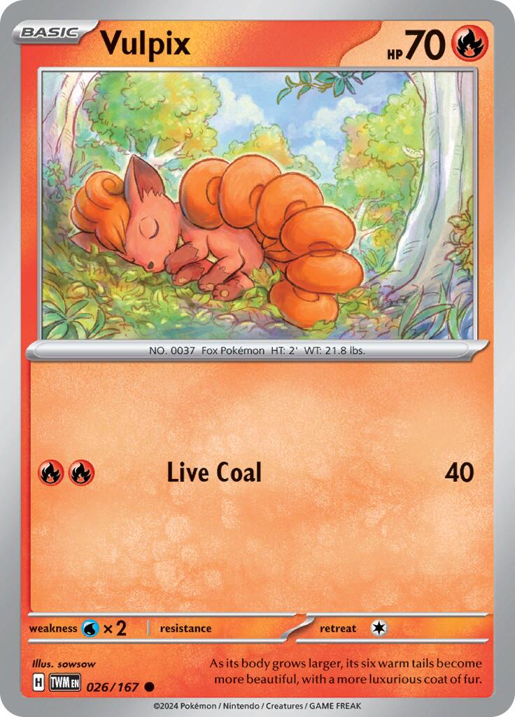 Vulpix (026/167) [Scarlet & Violet: Twilight Masquerade] | Kessel Run Games Inc. 