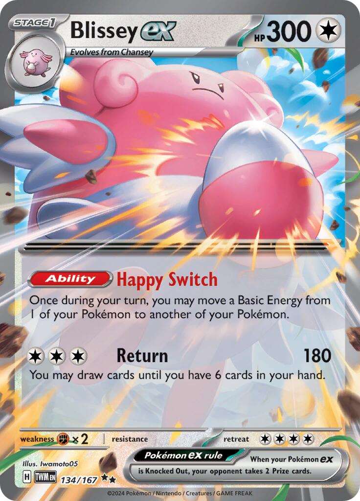 Blissey ex (134/167) [Scarlet & Violet: Twilight Masquerade] | Kessel Run Games Inc. 