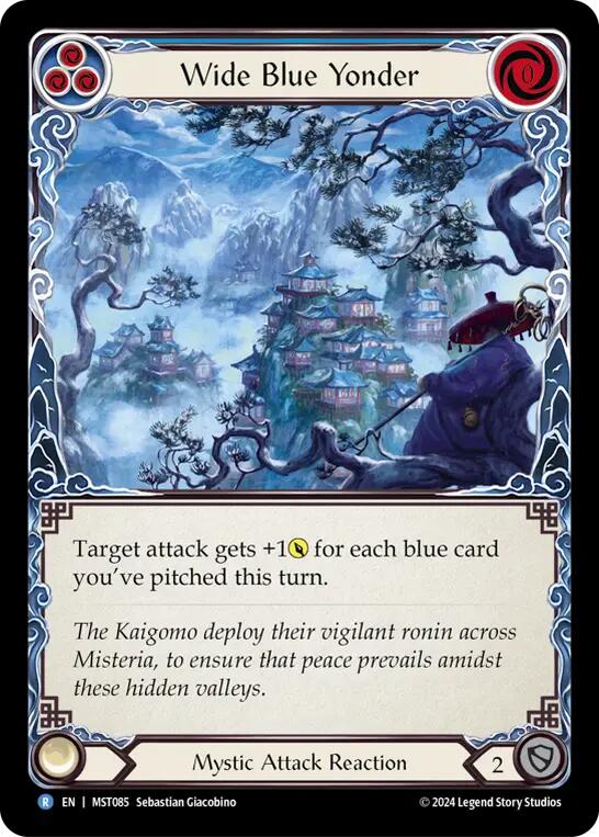 Wide Blue Yonder [MST085] (Part the Mistveil)  Rainbow Foil | Kessel Run Games Inc. 