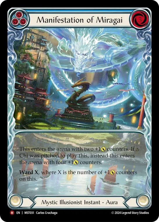 Manifestation of Miragai (Extended Art) [MST031] (Part the Mistveil)  Rainbow Foil | Kessel Run Games Inc. 