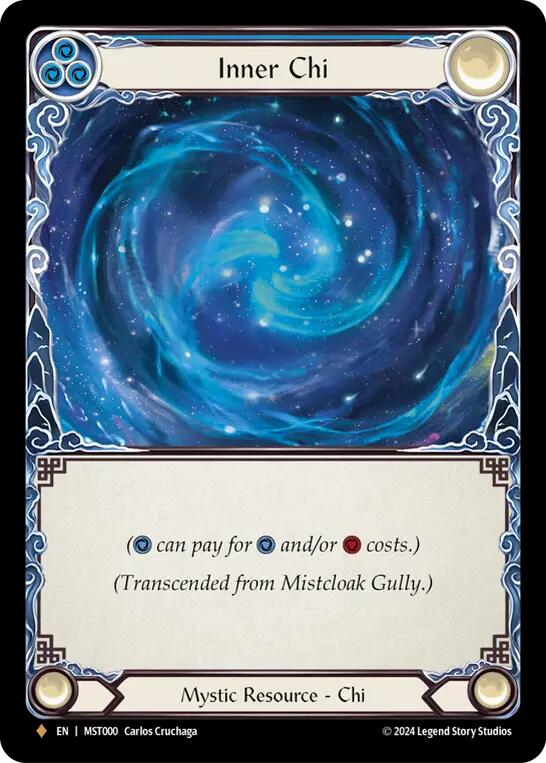 Mistcloak Gully // Inner Chi [MST000] (Part the Mistveil)  Cold Foil | Kessel Run Games Inc. 