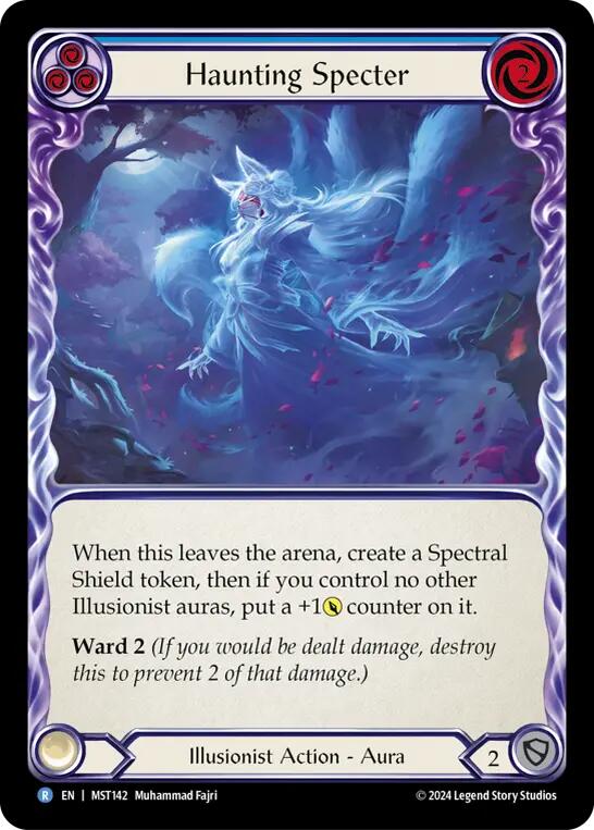 Haunting Specter (Blue) [MST142] (Part the Mistveil) | Kessel Run Games Inc. 