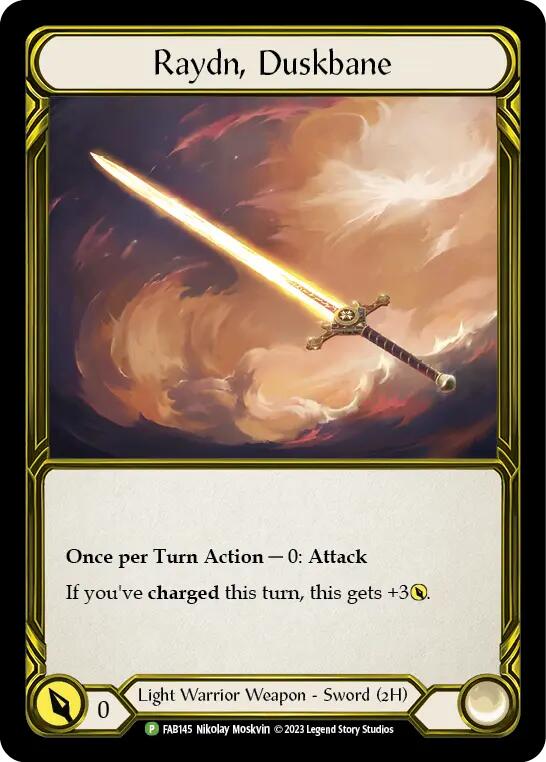 Raydn, Duskbane (Golden) [FAB145] (Promo)  Cold Foil | Kessel Run Games Inc. 