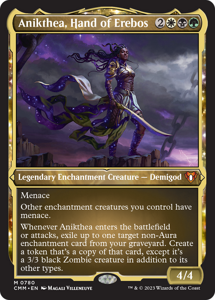 Anikthea, Hand of Erebos (Display Commander) (Foil Etched) [Commander Masters] | Kessel Run Games Inc. 