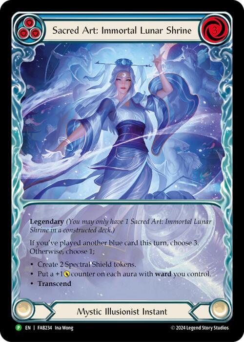 Sacred Art: Immortal Lunar Shrine [FAB234] (Promo)  Rainbow Foil | Kessel Run Games Inc. 