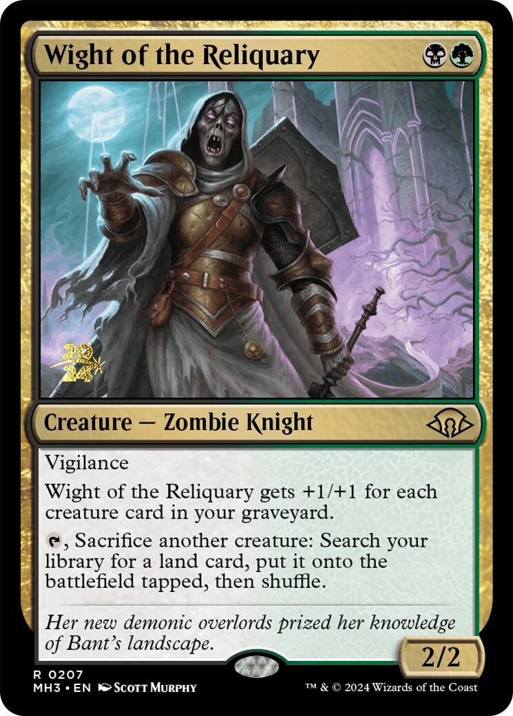 Wight of the Reliquary [Modern Horizons 3 Prerelease Promos] | Kessel Run Games Inc. 