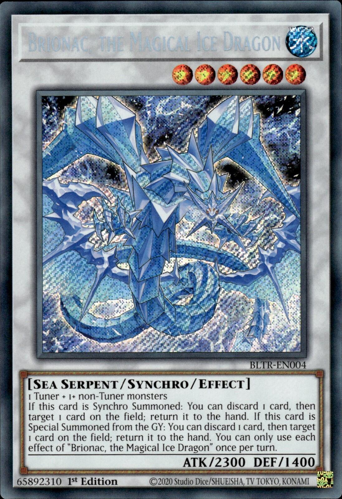 Brionac, the Magical Ice Dragon [BLTR-EN004] Secret Rare | Kessel Run Games Inc. 