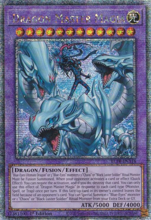 Dragon Master Magia (Quarter Century Secret Rare) [BLTR-EN118] Quarter Century Secret Rare | Kessel Run Games Inc. 