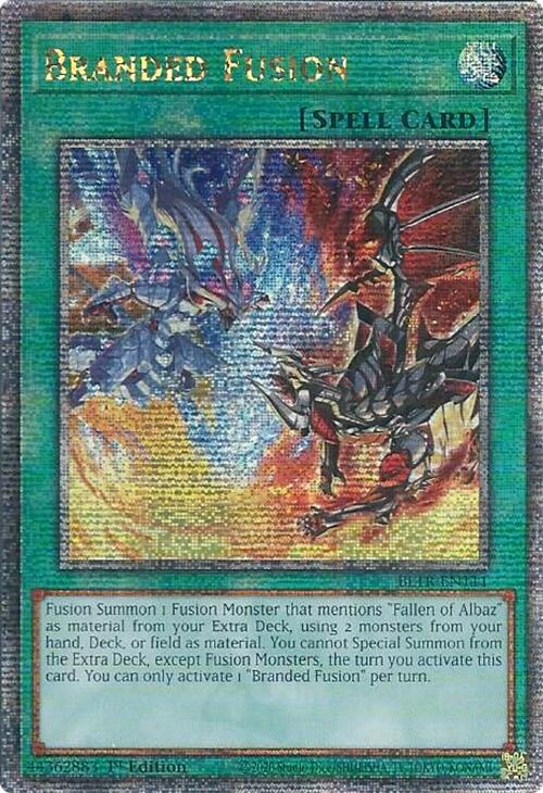 Branded Fusion (Quarter Century Secret Rare) [BLTR-EN111] Quarter Century Secret Rare | Kessel Run Games Inc. 