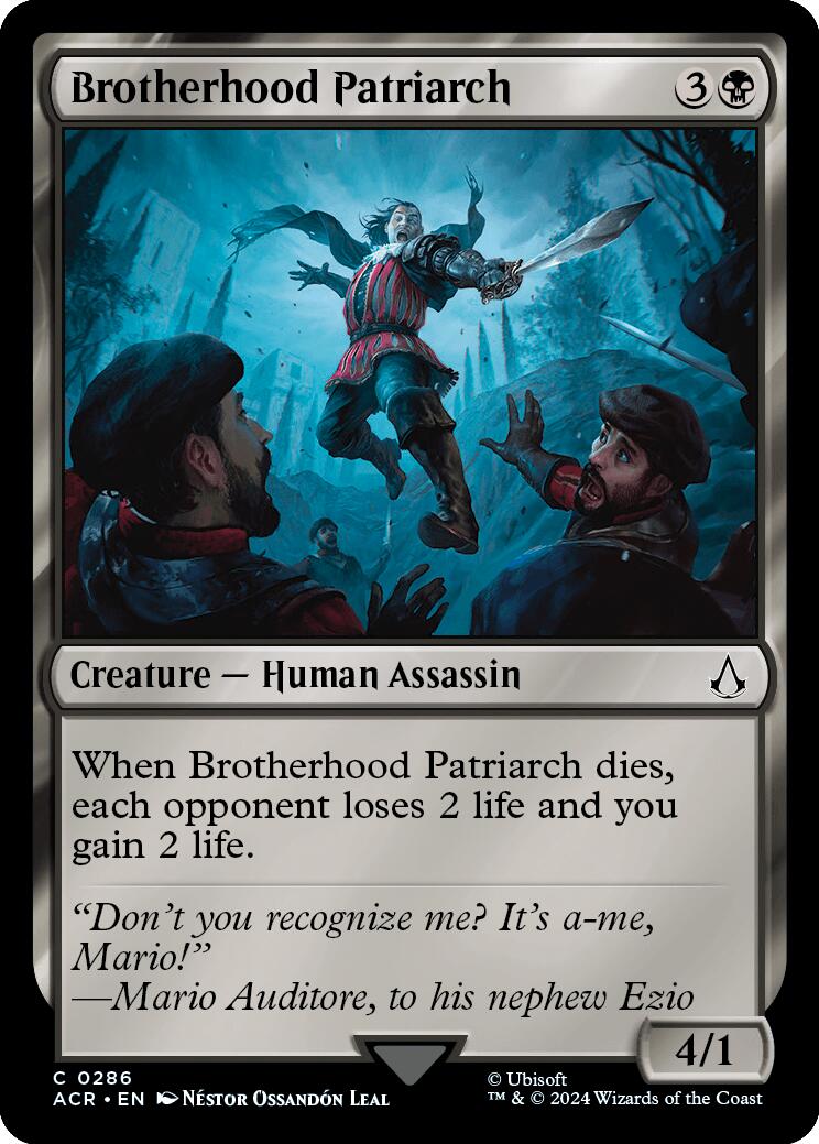 Brotherhood Patriarch [Assassin's Creed] | Kessel Run Games Inc. 